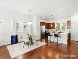 Kitchen and dining area at 5779 Boston Street in Denver
